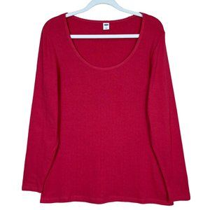 Old Navy Pointelle Ribbed Scoop Neck Top Love Song Women’s Large